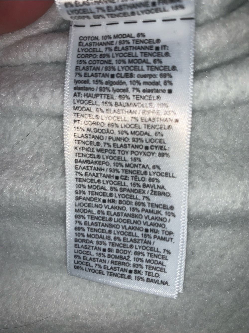 ATHLETA Chakra Floral Bluff Gray Long Sleeve Balance Sweatshirt XL - Picture 8 of 8
